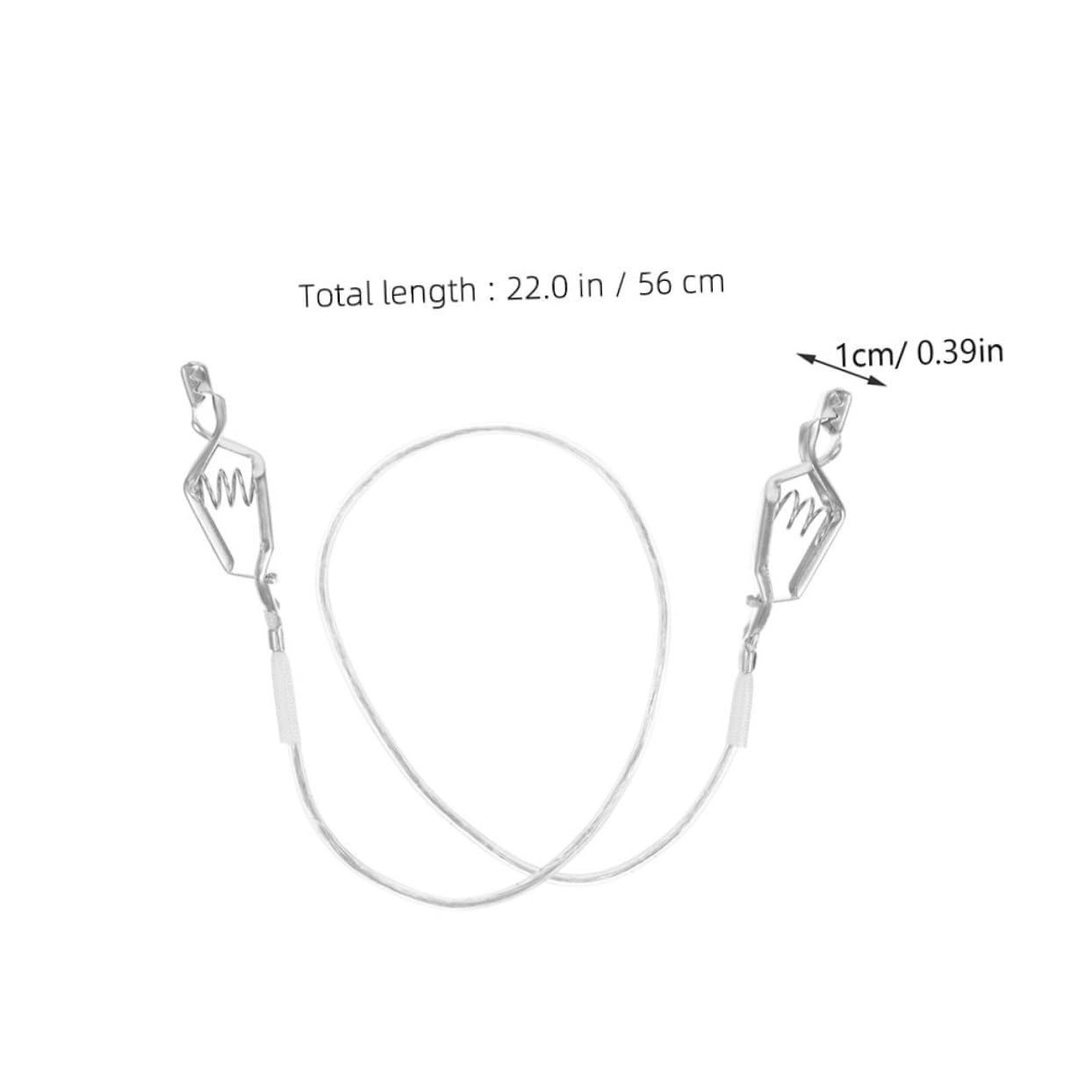 UKCOCO 2pcs Fencing Mask Clips Durable Stainless Thread Clips for Fencing Sport Equipment Efficient Body Cord Clamp for Foil and Sabre Essential Accessory