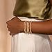 Kyerlyn Gold Bracelets for Women Waterproof, 14K Real Gold Jewelry Sets for Women Trendy Figaro Paperclip Dainty Herringbone Chain Bracelet Pack Fashion Accessories Gifts