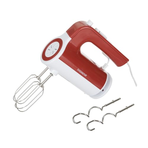 Sbattitore elettrico 300 W 5 velocità rosso