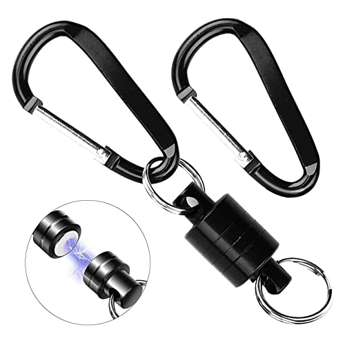 Rétracteur Magnétique Pour épuisette - Porte-épuisette Avec Mousqueton - Pour Pêche Truite, Voyages - Aluminium