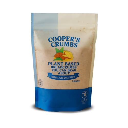 Cooper's Crumbs All Natural Gluten Free Low Carb Bread Crumb Alternative, High Protein, Vegan, Certified Kosher, Paleo, Keto, Made is USA (Original Four Spice Salute)