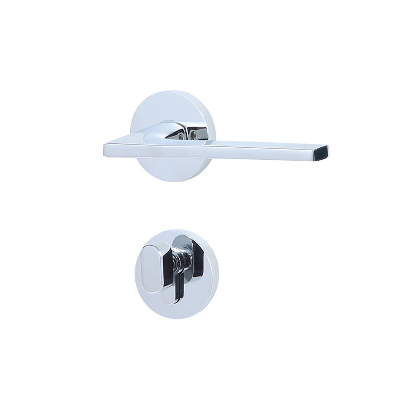 Brass Split Lock Light Luxury Silent Solid Wood Door Indoor Room