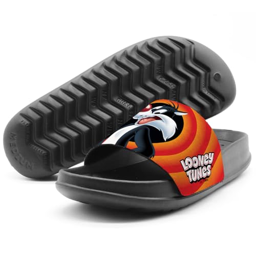 Popfunk Looney Tunes Sylvester Tweety Pair Unisex Adult Slides Adjustable Flip Flop Sandals Officially Licensed Hypd Slydr Switch™4