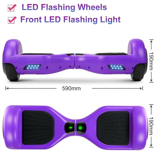 Image of FLYING-ANT Self Balance Scooter 6.5 inch with Speaker and LED Lights Red