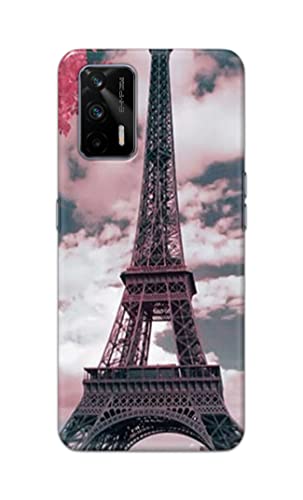 Image of Lovers Famous Place Eiffel Tower in Paris Hard Back Case Cover for Realme GT 5G, Realme Q3 Pro 5G Back Cover -(J5) VNS2227