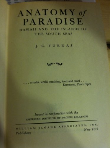 ANATOMY OF PARADISE, Hawaii And The Islands Of ... B001OJN9P4 Book Cover