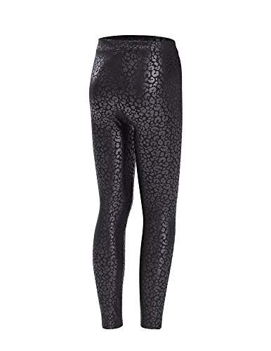 HUE Girls' Faux Leather High Rise Leggings2