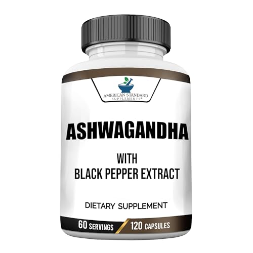 Ashwagandha 6000mg, Ashwagandha Root, Ashwagandha Capsules, Organic Ashwagandha Capsules, Ashwagandha Organic, Ashwagandha Supplements with Organic Black Pepper Extract, Aswagandha, 120 Veggie Caps