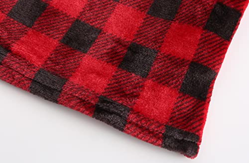 Image of Kids Hooded Bathrobe Girls Soft Plush Hooded Flannel Pajamas Sleepwear Boys Spa Robe