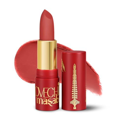 Image of LoveChild Masaba 90s Drip Pink Phool (Coral Pink) Luxe-Matte Lipstick with Intense One-Swipe Color Payoff in High-Pigment HD Creme Matte Formula, 4gm