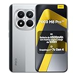 Xiaomi POCO M8 Pro 5G, Smartphone 12+512GB, Display AMOLED CrystalRes 6,83" 1.5K, Snapdragon® 7s Gen 4, Fotocamera 50MP Light Fusion 800 con OIS, IP68, Argento, Garanzia 2 anni, Caricatore non incluso