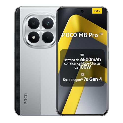 Xiaomi POCO M8 Pro 5G, Smartphone 12+512GB, Display AMOLED CrystalRes 6,83