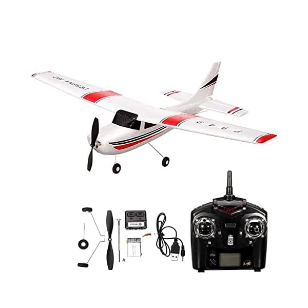efaso WLToys F949S 3-Kanal 2,4 GHz RC Flugzeug Cessna AnfÃ¤nger Segelflugzeug mit 2 Landgestellen- Robustes EPO-Material, 3-Fach coreless Motor, komplett RTF