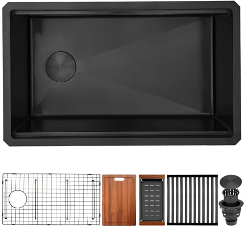 Kits Kitchen Black Workstation Sink