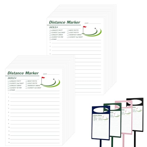 Affrolling 250 Pack Golf Closest to Pin Markers Sheets Proximity Markers Contest Cards for Golf Tournaments 8.27 x 4.72 for Accurate Green Distance Measure & Tournament 14 Player Spaces