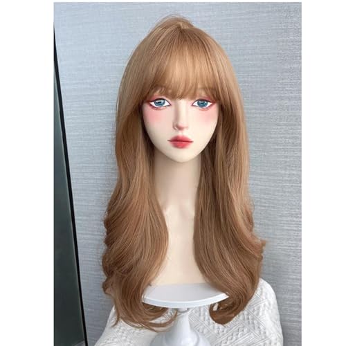 Perruques synthétiques longues durables 65cm cheveux naturels blonds