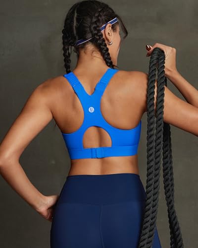 Image of RUNNING GIRL Sports Bras for Women High Support, Adjustable Straps High Impact Racerback Bra with Hook Closure Molded Cup