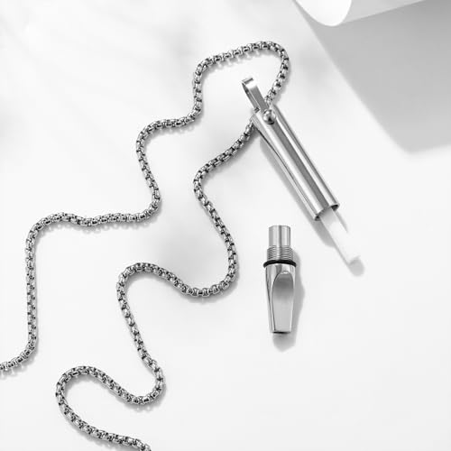 INTIMATE LOVER Breathing Necklace with Filter Cotton – Mindful Breathing Aid for Relaxation & Focus, Stainless Steel Meditation Jewelry4