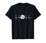 Heartbeat Baseball Lover Funny Softball T-Shirt