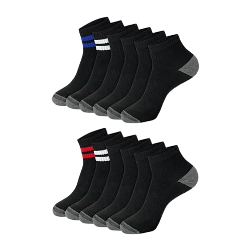Image of Hanes Men's Socks, Active Cool X-temp Lightweight Moisture-wicking Cushioned Ankle, Crew and No Show, 12 and 14 Pair Packs