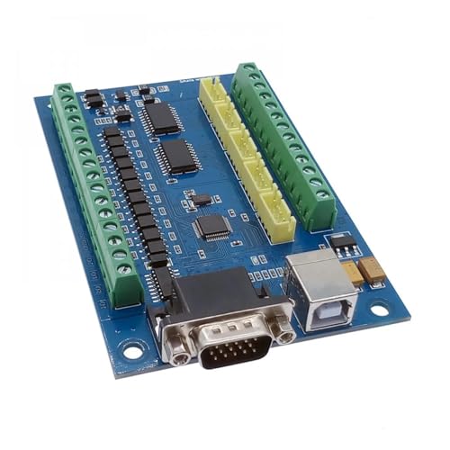 Contrôleur CNC 5 Axis 100KHz USB STB5100 Card avec Industrial MPG Handwheel 6 Axis