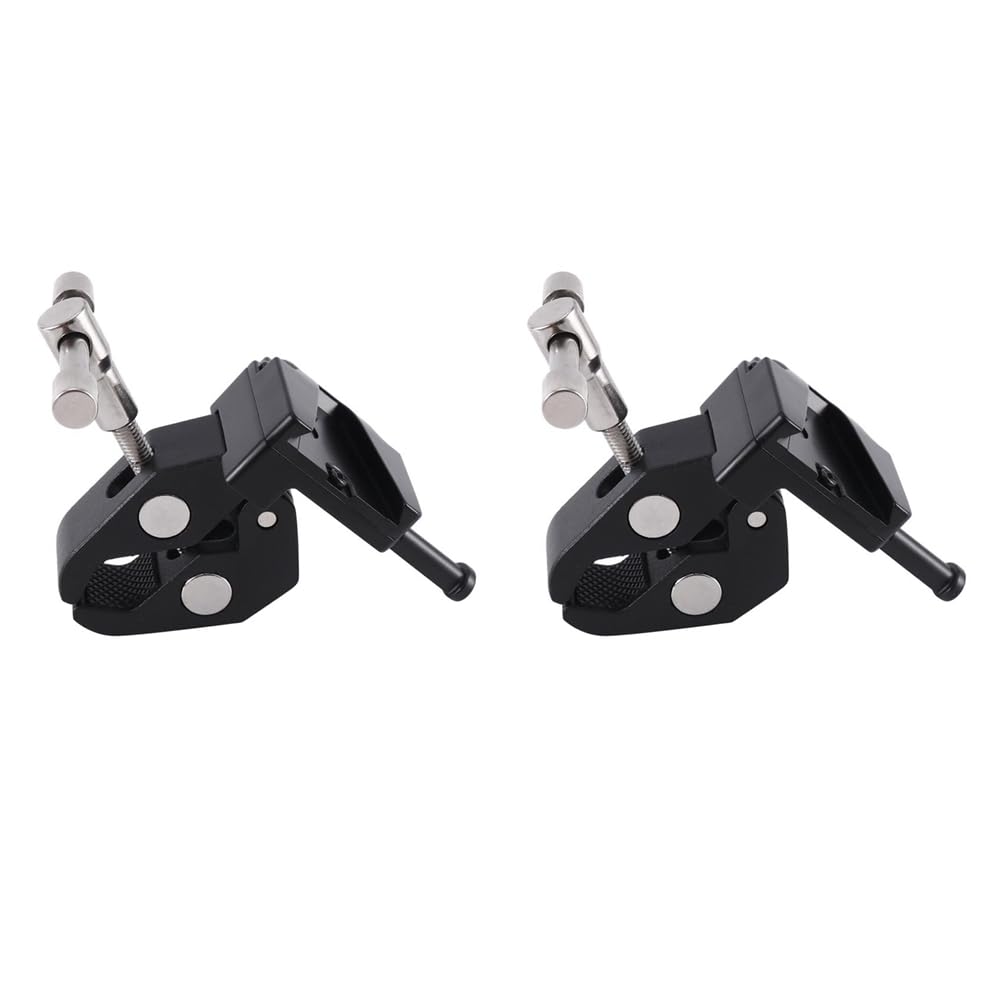 2 x Super Crab Clamp con T y adaptador universal de liberación rápida V-Lock para montaje de batería de cámara DSLR