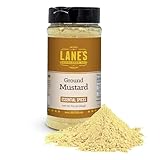 Lane's Ground Mustard Powder, All-Natural Ground Dry Mustard Powder, Perfect for Meats, Fish & Sauces Ground Mustard Seed Powder, Made in USA, 6.5 Oz