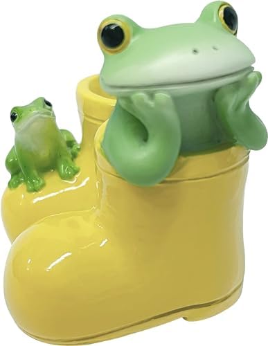 ダイカイ(DAIKAI) コポー 黄色の長靴とカエル 3.1×2.9×3.6cm 73946