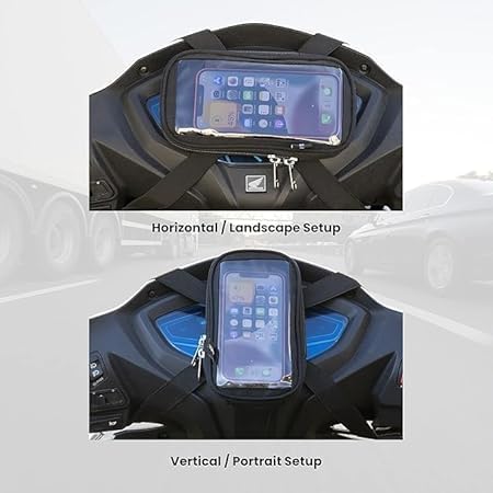 Image of NISHI Universal Mobile Holder /Stand /Mount Pouch for Scooters Scooty (Yamaha Fascino)