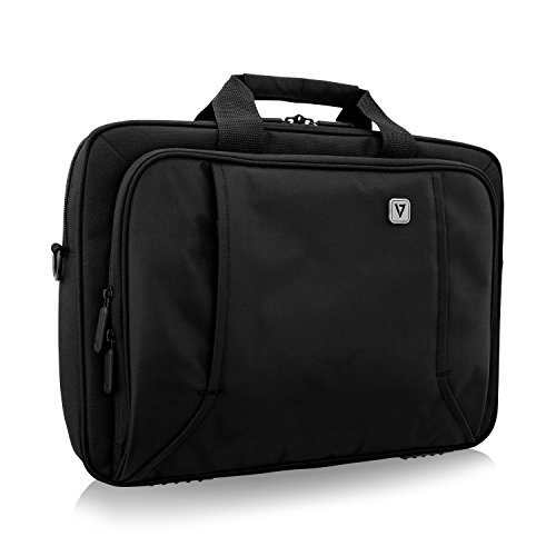 V7 16 Business Professional Topload Laptop Carrying Case with RFID Pocket - CTP16-BLK-9N