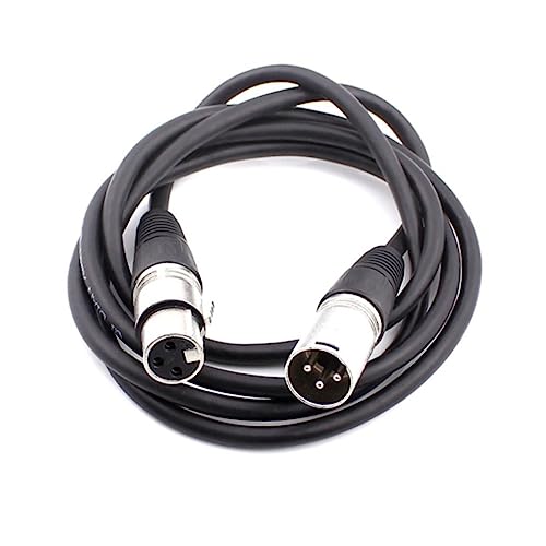 Câble microphone XLR mâle à femelle UPKOCH pour mixeur et haut-parleur noir 2 pièces
