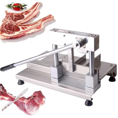 Cortadora manual de carne, rebanadora de acero inoxidable, fácil de limpiar, multifunción para uso comercial y doméstico