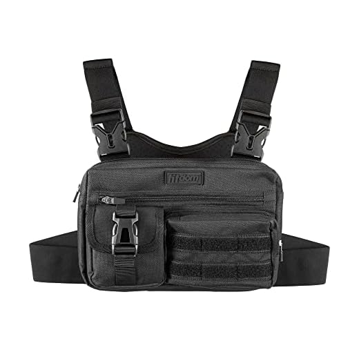 Fitdom Tactical Chest Pack with Phone Holder
