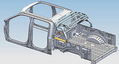 Black Horse Atlas Roll Bar Rb-Ba15B - Compatible With 1999-2022 Ford F250/F350/F450 Black With Cargo Basket #TOP3
