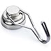 DIYMAG Swivel Swing Magnetic Hooks,Strong Heavy Duty Neodymium Magnet Hooks - Great for Your Refrigerator and Other Magnetic Surfaces - Pack of 6