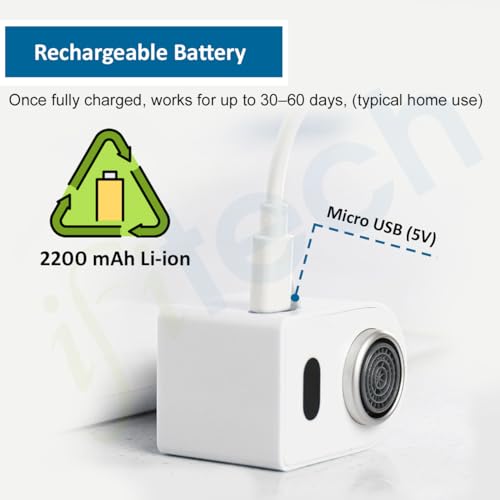Image of IFITech Touchless Sensor Faucets Adapter | Tap Sensor Faucets for Hands Free Utility Water Saving | Perfect for Kitchen, Bathroom Sinks and Commercial Wash Areas