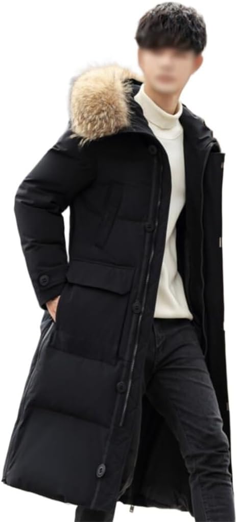 VIDI Over The Knee Winter School To Overcome The Male Coat College Students High Down Jacket Long