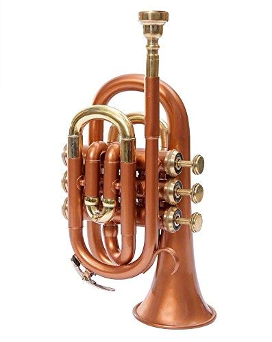 Sale 11 Maha Lakshmi Pocket Trumpet Bb Copper & Brass #TOP2