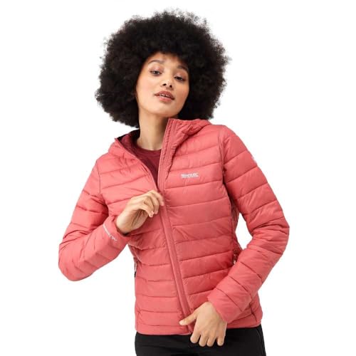 Veste isolante rembourrée à capuche Regatta Femme rouge minéral en taille 36