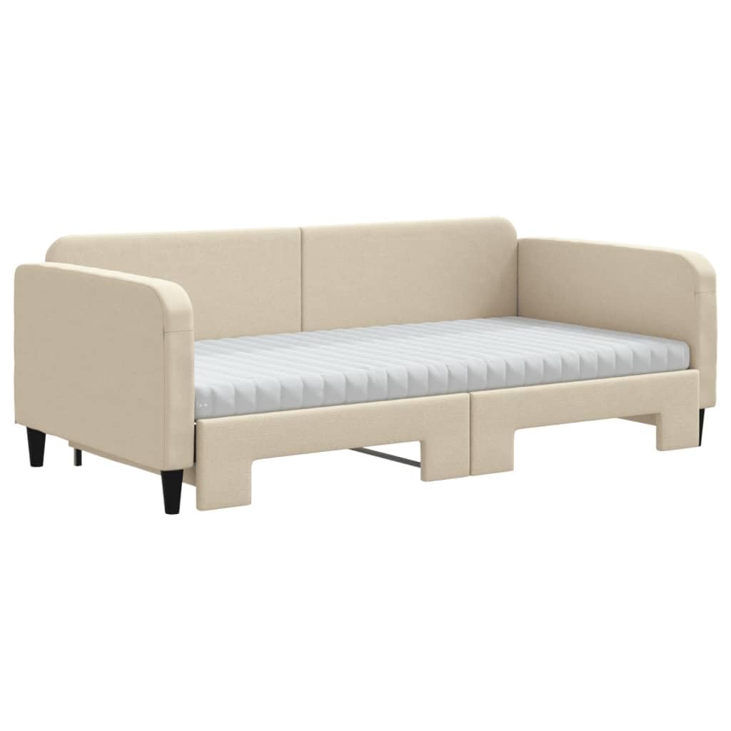 pokgdf 2-in-1 Tagesbett als Sofa und Bett, ausziehbares Schlafsofa 100x200 cm mit Matratzen Küche, Haushalt & Wohnen