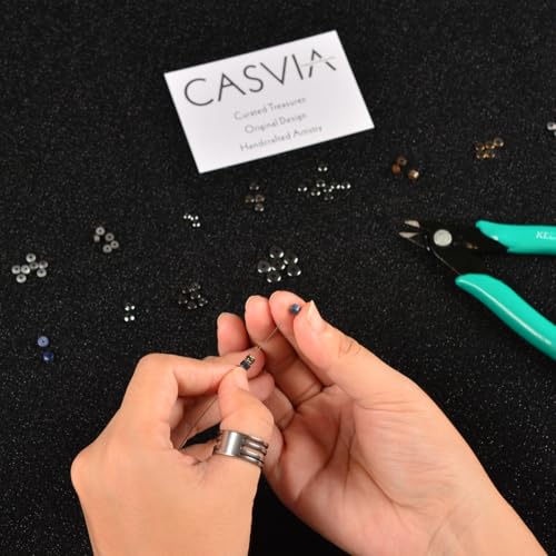 Pulsera artesanal de hematita azul para hombre con cierre ajustable miniatura 5