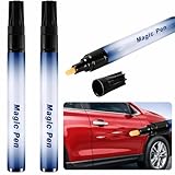 Car Scratch Remover Pen, 2PCS Quick Touch-Up Magic Paint Pen for Car Scratches,Universal Colour Match Scratch Repair Kit,Weather-Resistant Auto Paint Touch Up for Cars, Easy Application Portable Tool