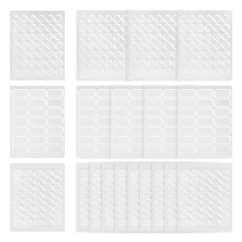 625 Tack-Free Stickers, Double-Sided Sticky Points, Double-Sided Sticky Pads for Picture Walls, Scotch Tape, Sticky Label Stickers for Wall Hanging