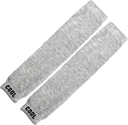 FRANKOPOLIS Cotton Arm Sleeve For Men & Women (Free, Grey)