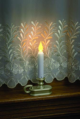 Xodus Innovations Fpc1215P Battery Operated 9 Inch Window Candle With Amber Flame And Dusk To Dawn Light Sensor Timer, Pewter/Silver #TOP2