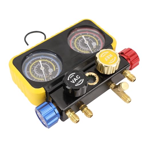 Juego profesional de manómetros AC para refrigerantes R410a, R22 y R134a, rendimiento estable para gestión de sistemas HVAC miniatura 2