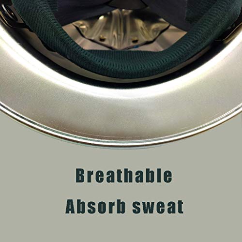 Rdbsmgx Hard Hats Aluminum Alloy Helmet High-Strength Helmet Full Brim Design Top Reinforcement 4-Point Fixing Suitable For Construction Steel Mine (Aluminum Color) #TOP3