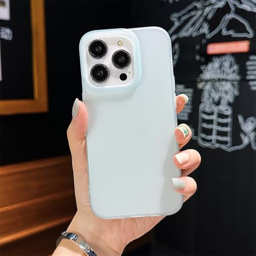 Coque iPhone 14 Pro Max vert mat transparent pour éviter les chutes au bureau
