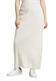 Originals Women's Blue Version Knit Long Skirt, Chalk White, XL