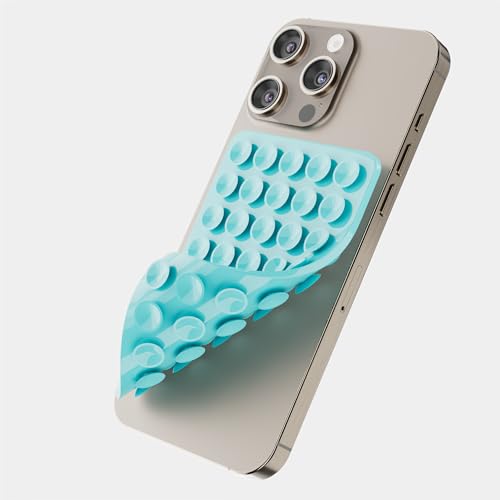 KSLIBSYS Suction Cup Phone Mount,Airplane Travel Essentials Phone Holder Accessories,Compatible with iPhone and Android Cases,Hands-Free Mobile Stand for Selfies and Tiktok Videos,Fidget Toy Gift